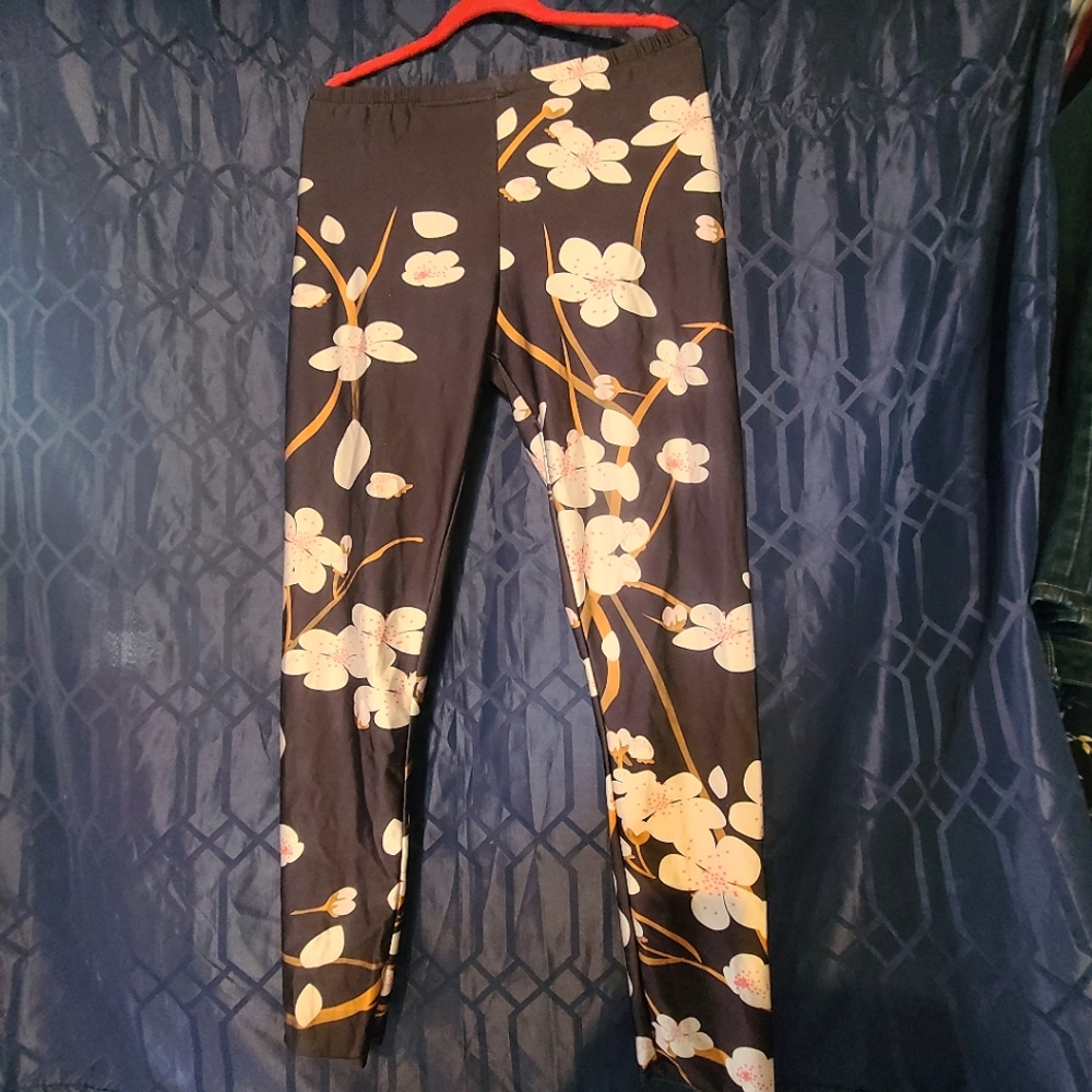 Cherry Blossom Leggings 2xl